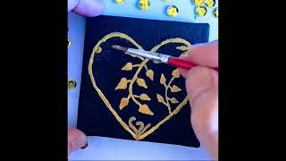 🤎 satisfying textured art painting [DIY ARTE]#shorts #textureart 