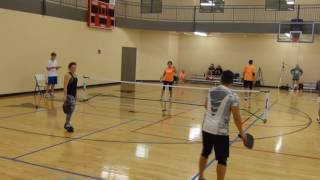 Mexico Spooktacular Pickleball.  OMX 1/8 Finals. Game 3. Thompson/Ganey vs Nguyen/Brown