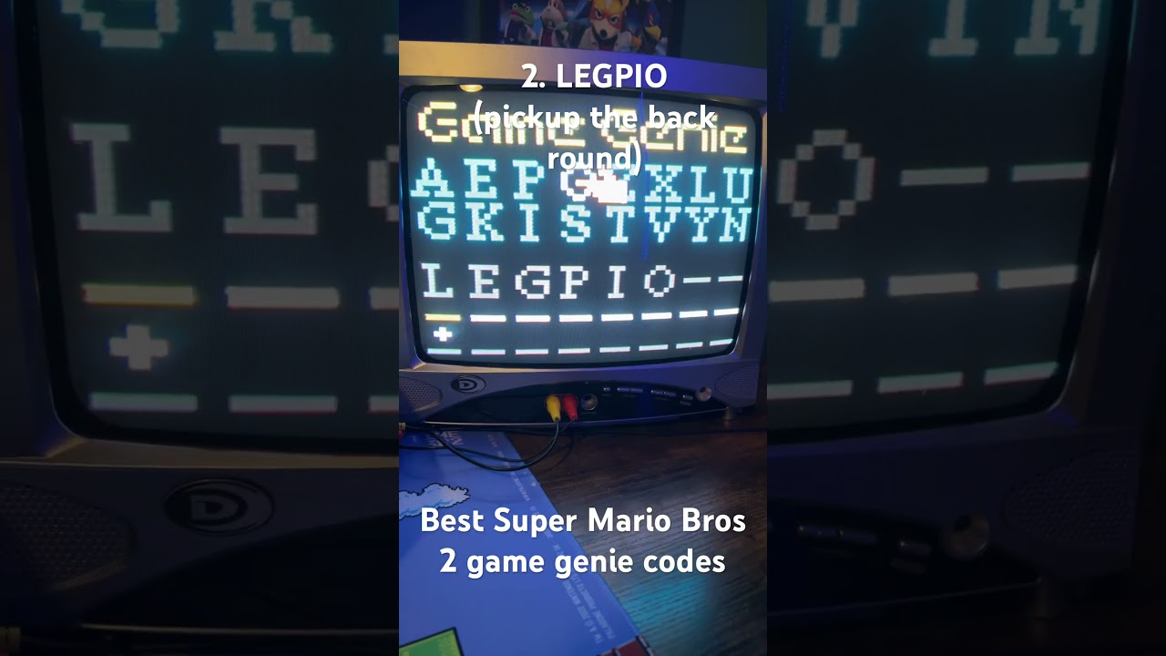 Best Super Mario Bros 2 game genie codes 