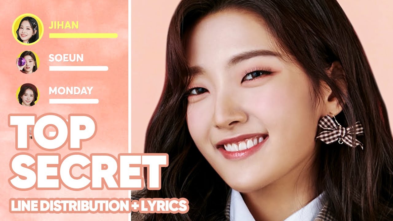 Weeekly   Top Secret  Line Distribution  Lyrics Color Coded PATREON REQUESTED