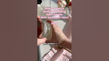 Come with me on day 4 of making #sourdoughstarter from scratch! #sourdoughbaking #recipe #bake