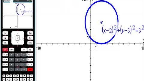 Ti Nspire CAS INTERSECTION OF TWO CIRCLES