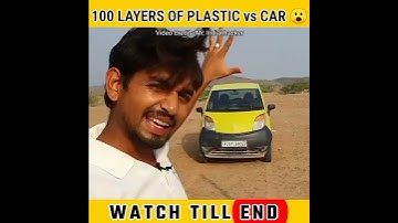 🚘 Nano Car vs Polythene 😱 @MR. INDIAN HACKER   ‎@MrBeast    @Crazy XYZ   #shorts SHORT #experiment