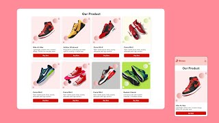 How to make a Complete Shoe Website Product Page| Responsive Shoe Website Using HTML CSS & JS Part 2