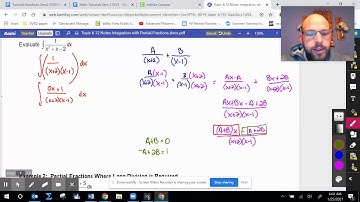 Topic 6.12 Integration with Partial Fractions