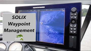 Humminbird SOLIX | Waypoint management | The Technological Angler