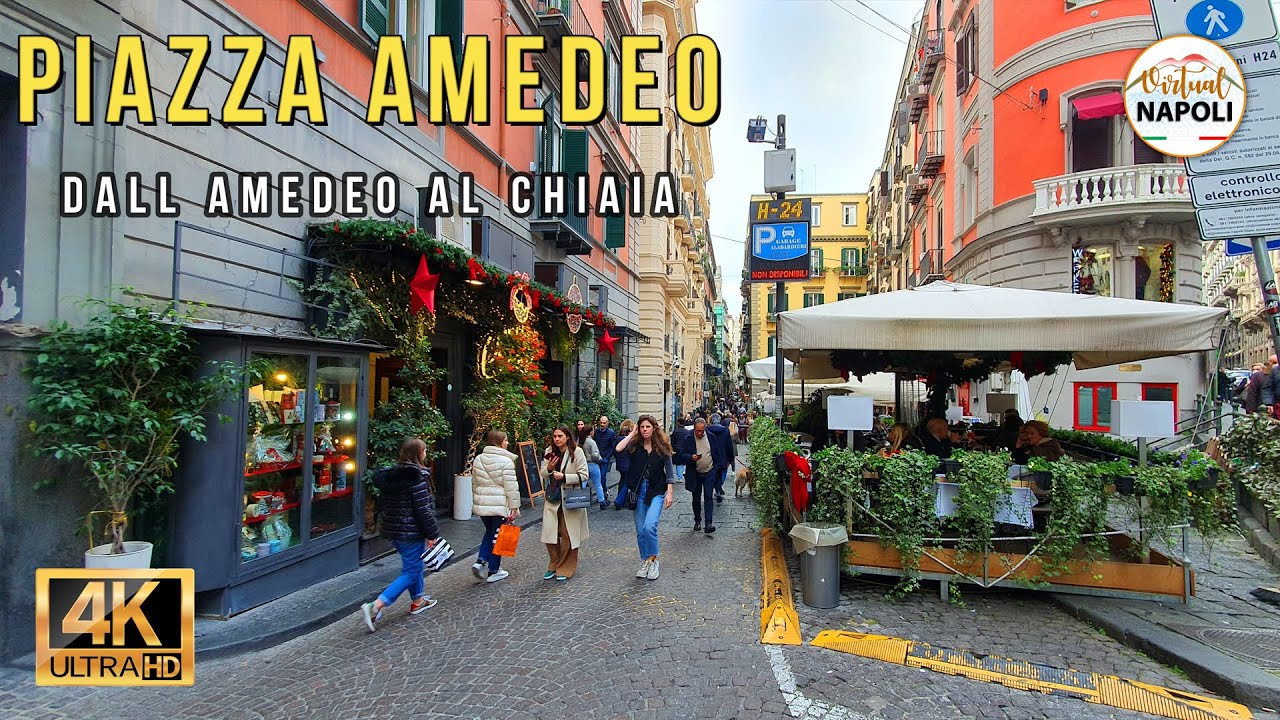 Walking Tour Napoli Piazza Amedeo 4K UHD #walkingtour #napoli #tourism