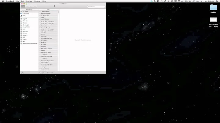 Transfer Fonts from one Mac to another