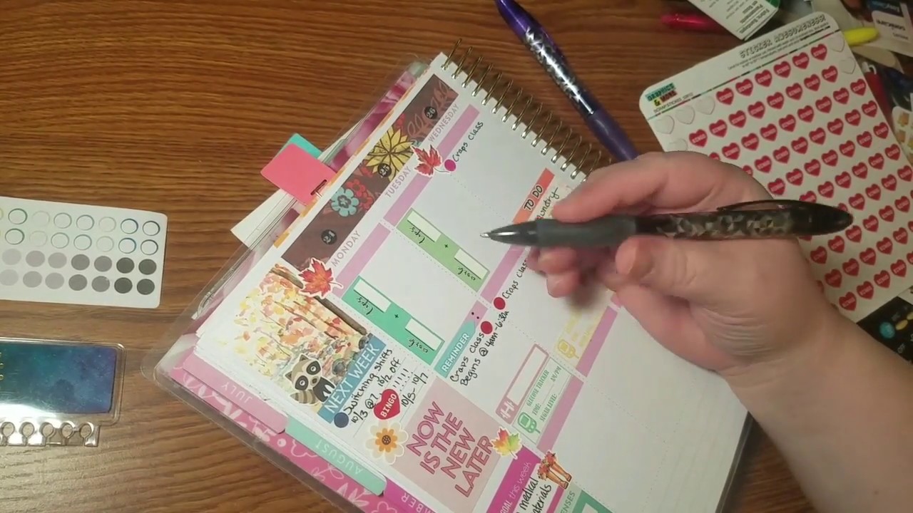 Plan with me September 24-30 // Recollections Planner // Craps Class BEGINS