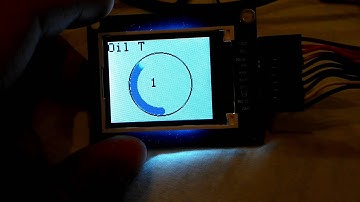 Round modular arduino obd gauge