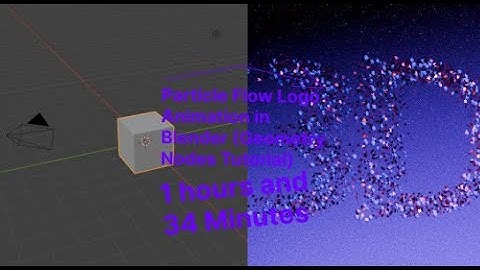 Particle Flow Logo Animation in Blender (Geometry Nodes Tutorial)