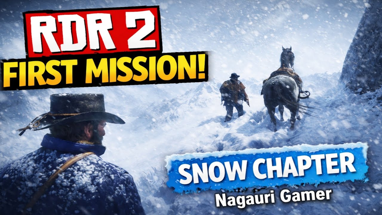 RDR 2 First Time Playing 😱 | Snow Mission | Hindi Gameplay