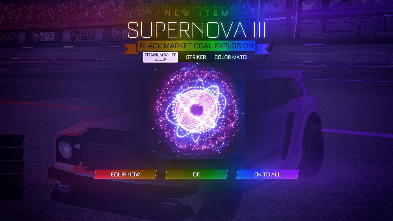 PLAYING ROCKET LEAGUE WITH THE TITANIUM WHITE SUPERNOVA III GOAL ...