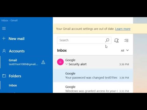 Fix Windows 10 Mail App Error Your Gmail Account Settings Are Out of Date and Mail App Sync Issue