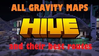 All HiveMC Gravity Maps and their best routes!