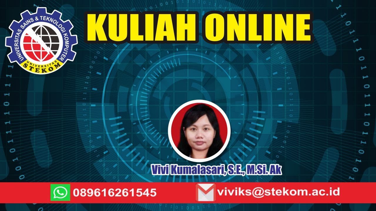 PERTEMUAN 1 Membahas Konsep Pengenalan Statistika - BAGIAN 1...KULIAH FULL ONLINE UNIVERSITAS STEKOM