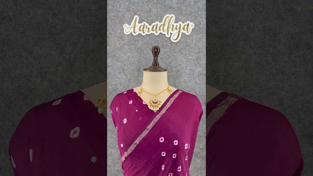 Pure Cotton Hand Dyed Bandhej Sibori Saree