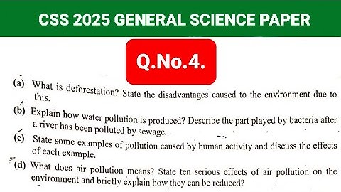 CSS 2025 General Science and Ability Paper Solved | CSS 2025 Past Papers Solution | CSS 2025 gsa