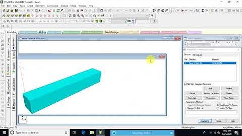 STAAD CANTILEVER BEAM