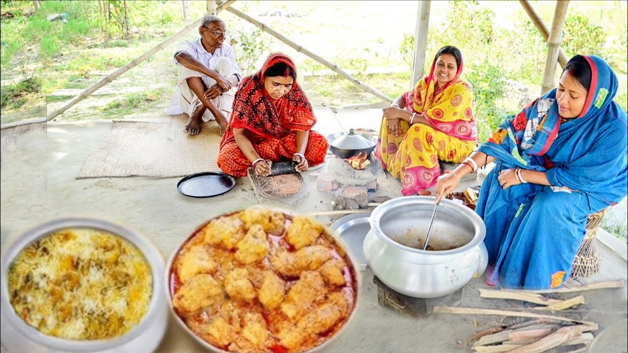 অনেকদিন পর  মটন বিরিয়ানি বাড়িতে রান্না করলাম সাথে চিকেন চাপ রেসিপি আর দুপুরে জমিয়ে খাওয়া দাওয়া