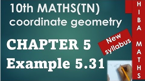 10th maths chapter 5 example 5.31 TN samacheer hiba maths