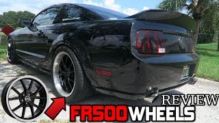 FR500 WHEELS REVIEW! 20 inch Staggered Rims - 07 GT MUSTANG