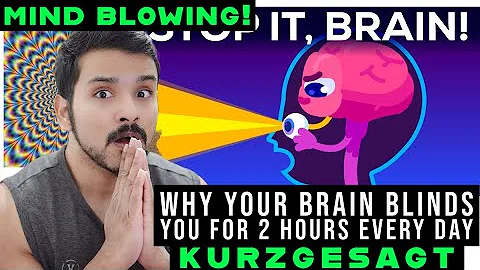 Why Your Brain Blinds You For 2 Hours Every Day (Kurzgesagt) CG Reaction