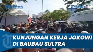 Masyarakat Padati Pasar Wameo dan Kantor Pos dalam Kunjungan Kerja Presiden Jokowi di Baubau