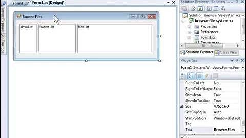 C#  How to Browse Files, Folders, and Directories