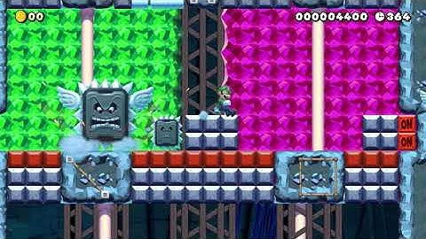 Super Mario Maker 2 Level Showcase: Thwomp Spike Ruins
