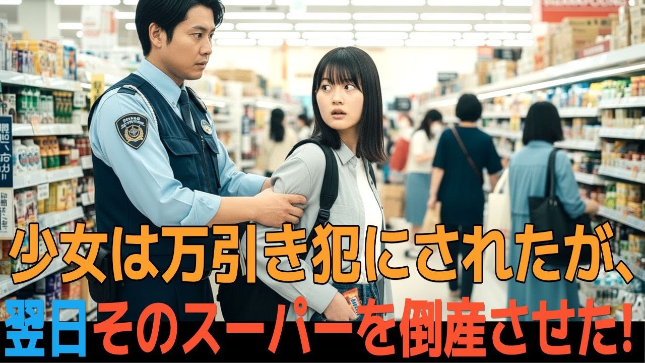少女は万引き犯にされたが、翌日そのスーパーを倒産させた！