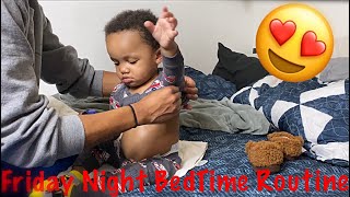 Our REALISTIC Friday Night After School BEDTIME Routine 👶🏽 💤 🛌