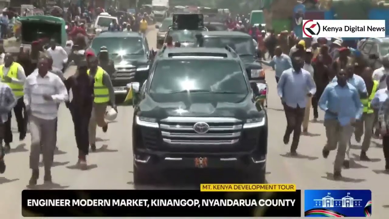 See what happened as President Ruto arrived in Kinangop, Nyandarua County!!