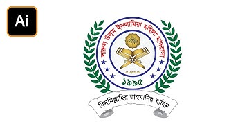 Professional  Islamic Logo Design Illustrator সহজেই লোগো ডিজাইন তৈরি করা শিখুন
