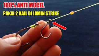 Cara membuat rangkaian pancing dasaran anti mocel - Bottom fishing