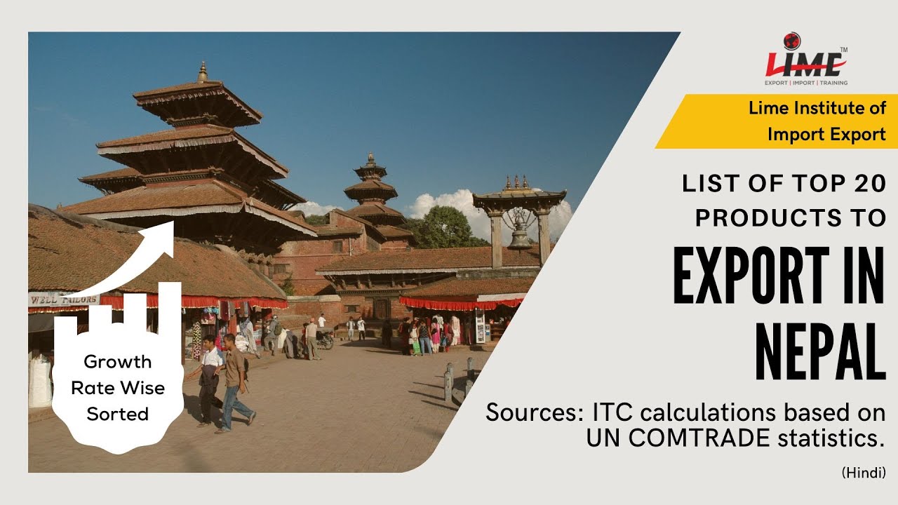 Best Growth Rate Wise Sorted Top 20 Products to Export in Nepal from India | Best Opportunities