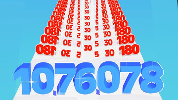 Satisfying mobile game/ Number Master: Run and Merge - number run 3d gameplay Mex level part 10