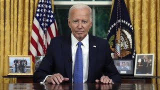 Biden explica renuncia ao pais o importante e salvar a democracia