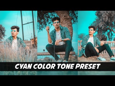Lightroom Cyan Color Tone Preset Tutorial - Best Lightroom Preset Aqua Color Tone Preset @RiteshCreation
