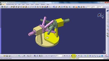 Pin universal joint Simulation in Catia