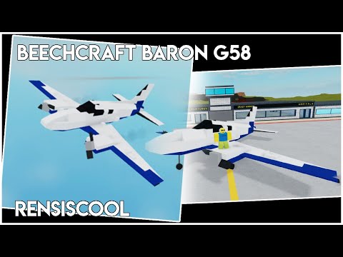 Beechcraft Baron G58 Showcase Roblox Plane Crazy Real Size Youtube - on the way to hollywood gone wrong 2 roblox airplane