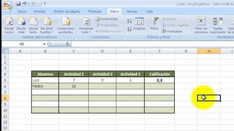 Tutorial Excel Cap  17 Listas Desplegables