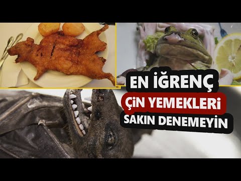 ÇİN'DE YENİLEN İĞRENÇ YEMEKLER!!!