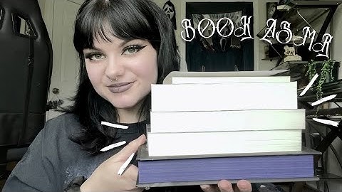 ASMR | Another Book Haul + Books I’ve Read Recently 🖤📖 tapping, tracing, page flipping, etc