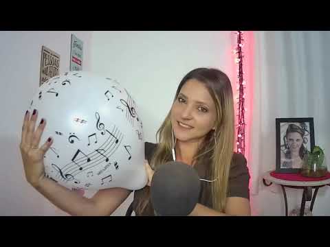 ASMR  BLOW TO POP BALLOONS MUSICAL NOTES