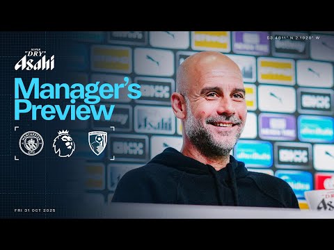 MANAGER S PREVIEW Guardiola On Haaland And Rodri Fitness Man City V Bournemouth Premier League