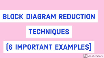 IMPORTANT EXAMPLES OF BLOCK DIAGRAM REDUCTION TECHNIQUES IN CONTROL SYSTEMS