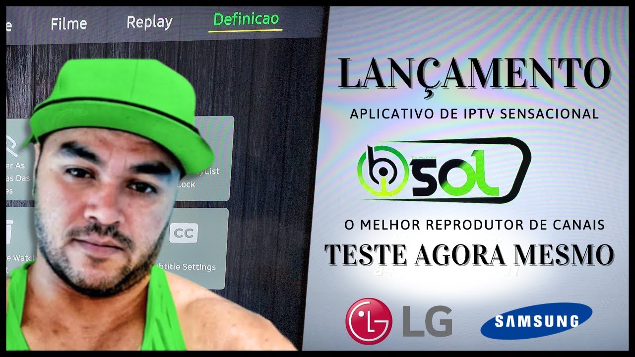 Ibo Sol Novo Aplicativo para assistir iptv nas SMARTV Samsung LG
