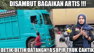 Dikawal Truk Seharga 2 Milyar, Mbak Devi Sopir Truk Cantik Hebohkan Sitinjau Lauik