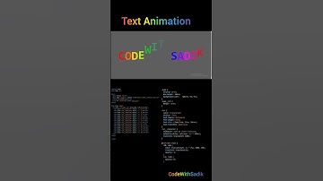 CSS Creative Text Animation Effects | Amazing Animated Text using Html & CSS #shorts #codewithsadik